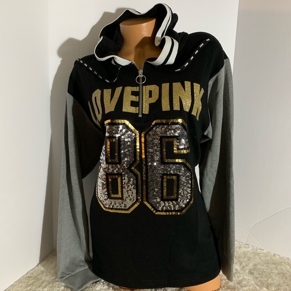 Victoria’s Secret bling halfzip MEDIUM - Picture 3 of 5